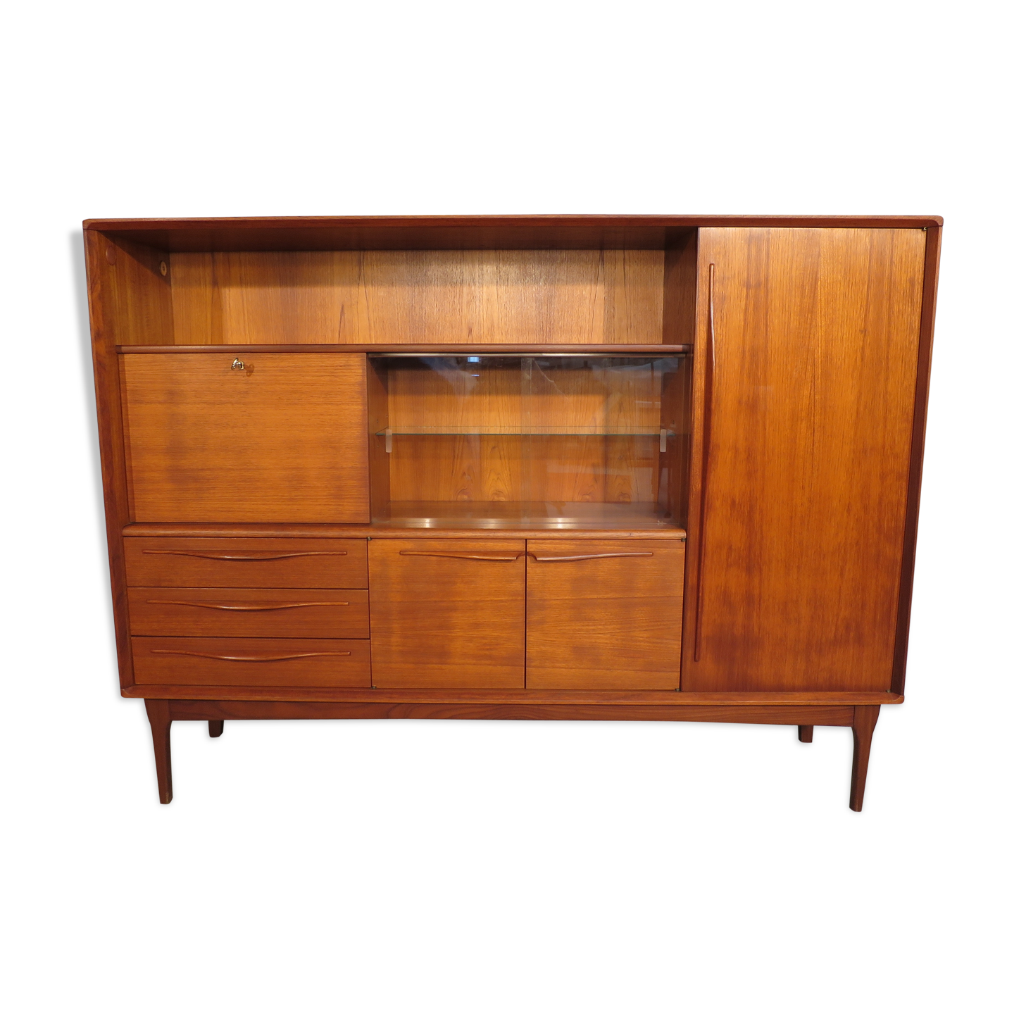 Scandinavian secretary of the 70s in teak