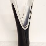 Paul Kedelv glass vase for Flygsfors. Sweden, 1950s.