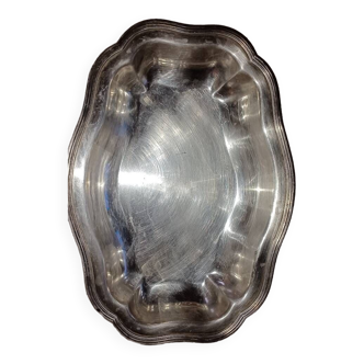 Silver metal dish