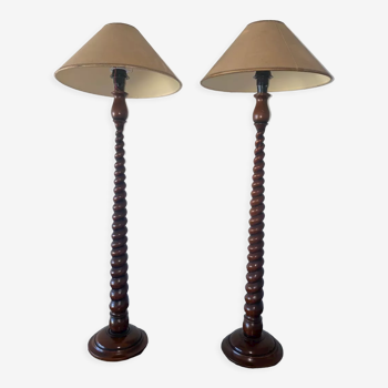Pair of English lamps