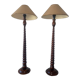 Pair of English lamps