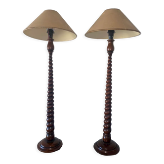 Pair of English lamps