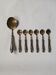 Dessert service spoons in 800 silver and vermeil