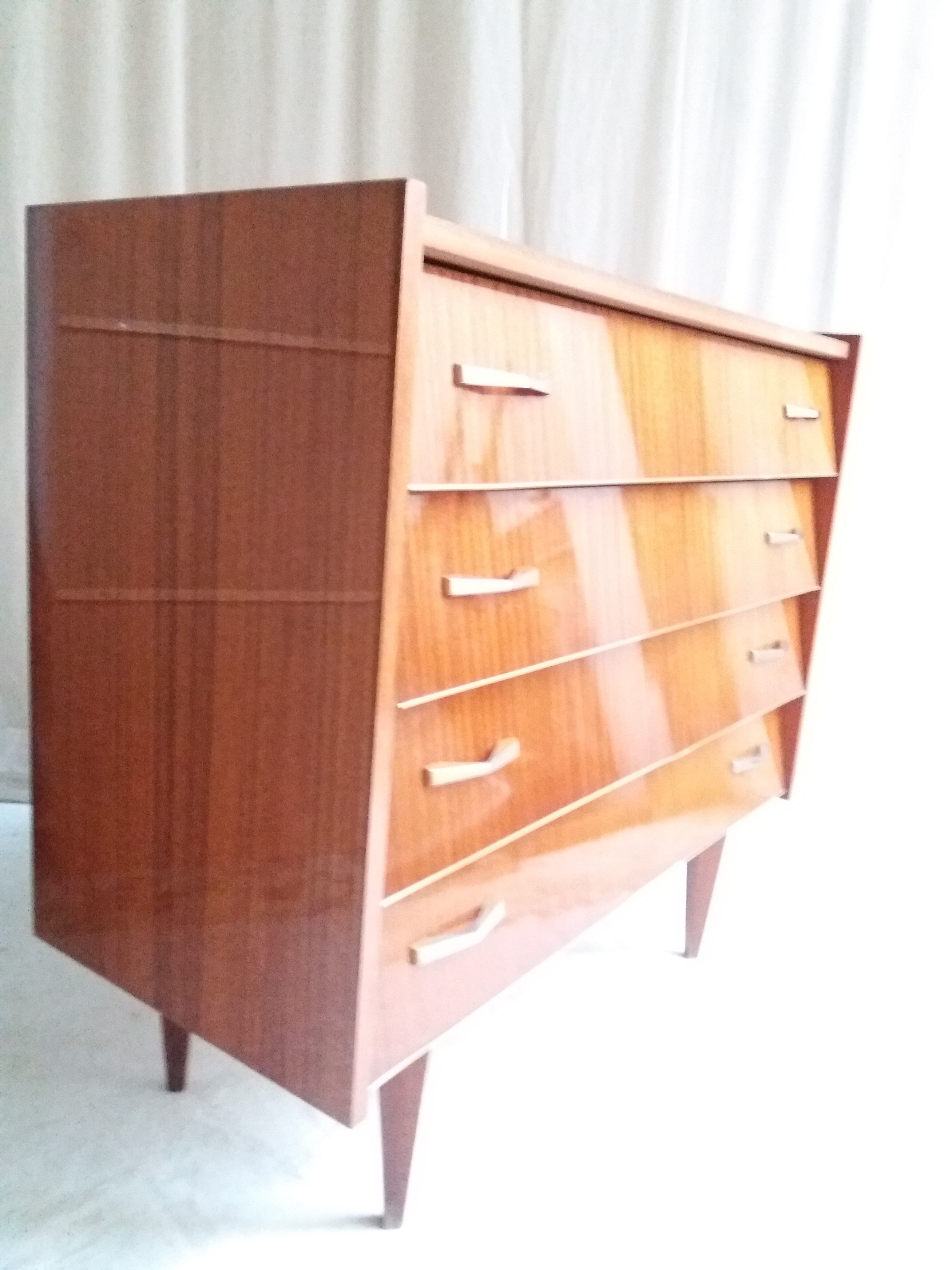 Chest of drawers vintage sixties