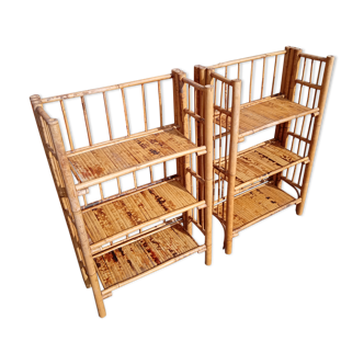 Bamboo shelves