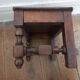 Antique solid wood stool, vintage decor
