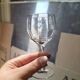 Set of 8 vintage bistro drop aperitif glasses.