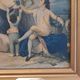 Gilded wall frame 15.5 x 19.5 cm, reproduction "the harvest" or "autumn" by goya