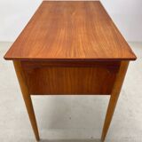 Danish Petite Teak & Beech Desk, 1950s.