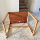 Table basse bois exotique vintage