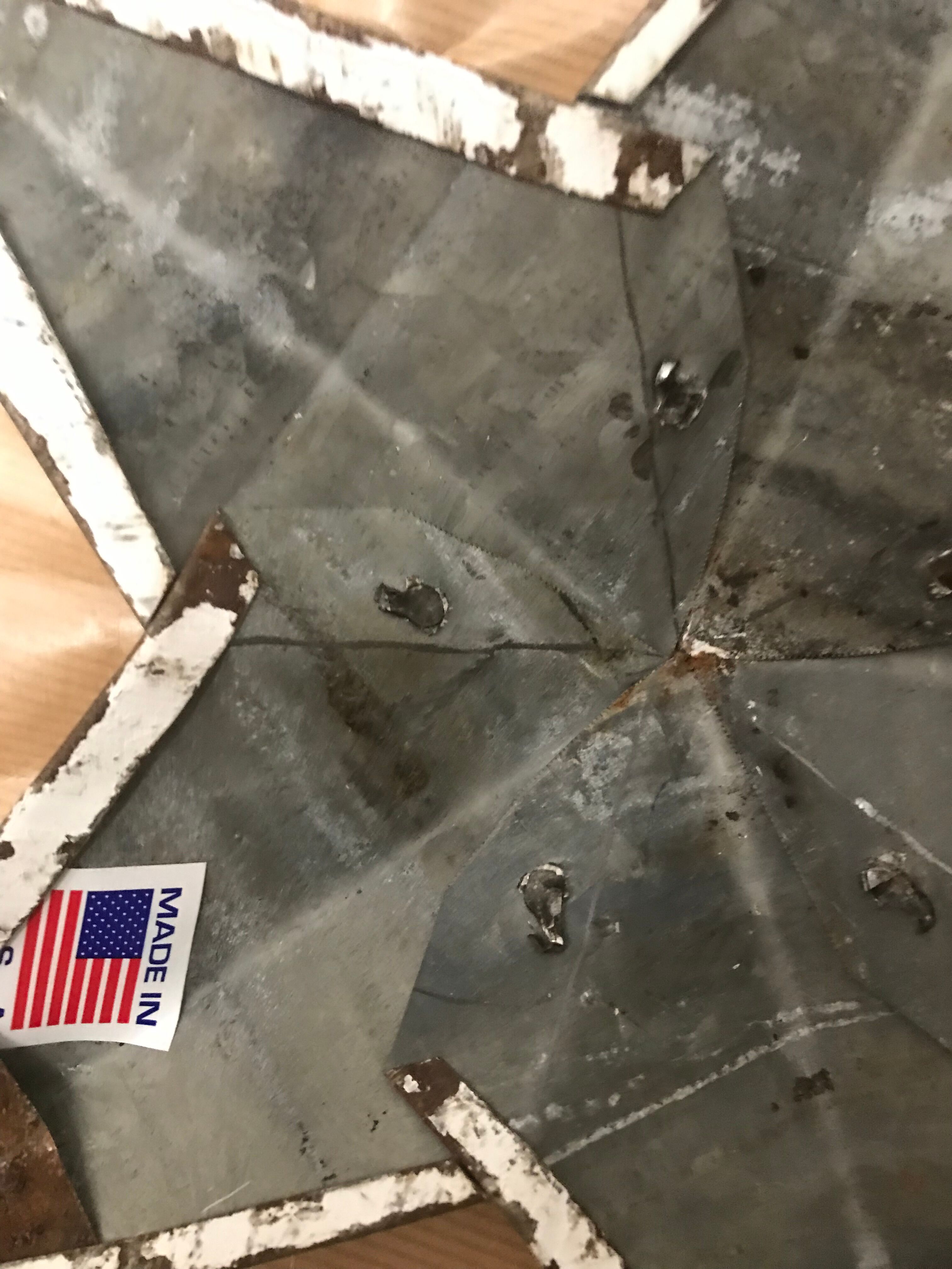 Authentic Amish star USA white 30 cm