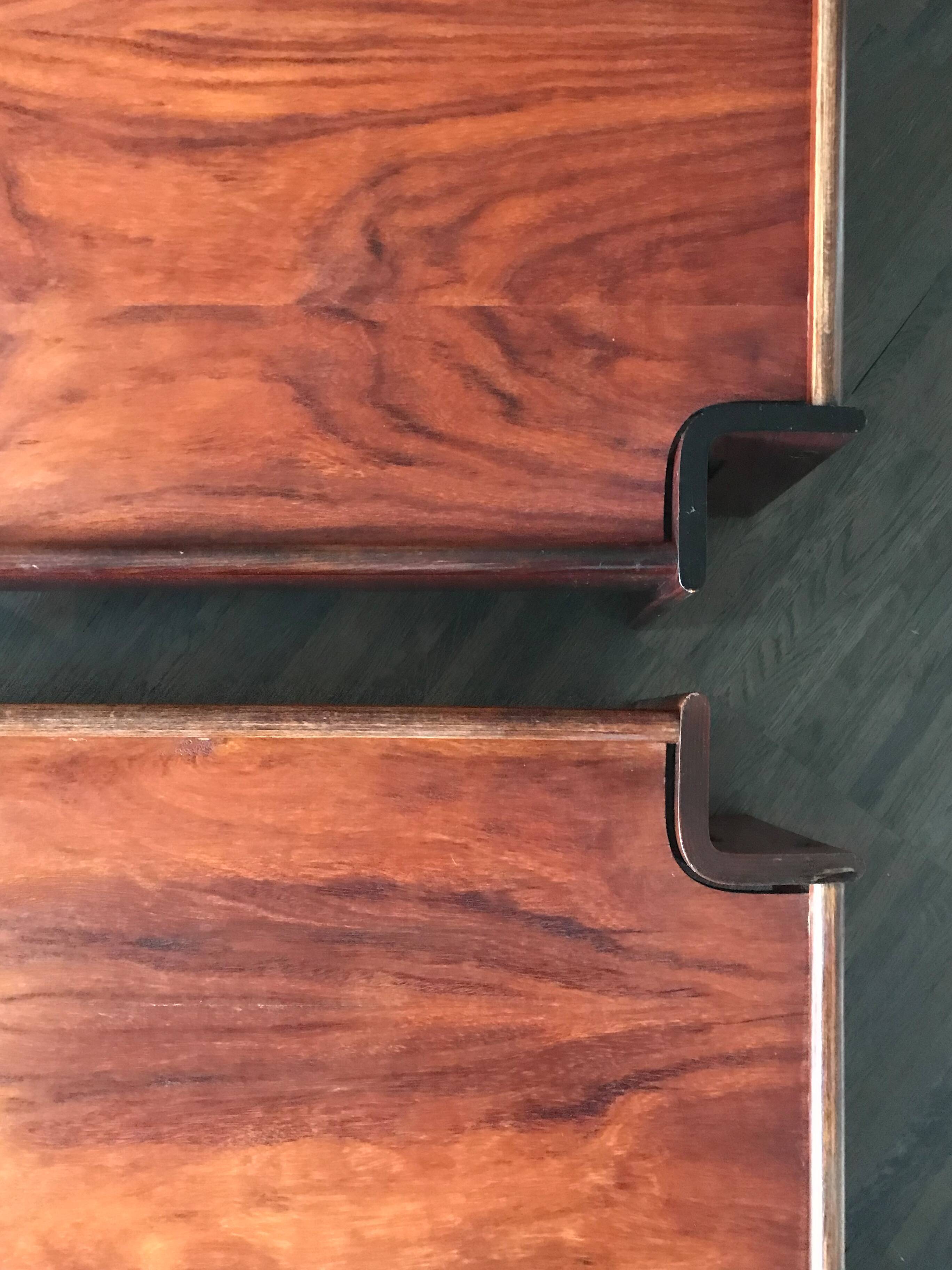 Italian rosewood coffe tables Zelda model design Sergio Asti for Poltronova, 1962