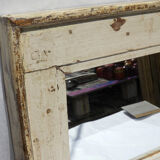 Mirror Wood Old Teak Patina White Breakage 58x3x34cm 9