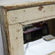 Mirror Wood Old Teak Patina White Breakage 58x3x34cm 9