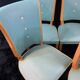 Suite 6 chaises design moderniste 1950