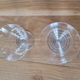 2 old glasses, bistro style