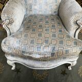 Louis XV style shepherdess armchair