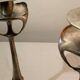 Art nouveau candle sticks, Kurtz Edel Tin
