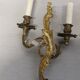Pair of Louis XV style gilded bronze appliques