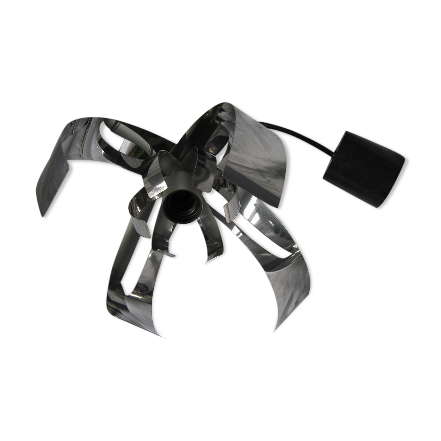 Suspension lustre fleur en inox