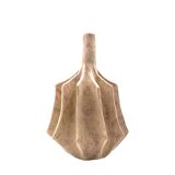 Organic modern white earthenware vase, France 1970s