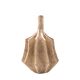 Organic modern white earthenware vase, France 1970s