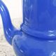 Small vintage cobalt blue ceramic teapot