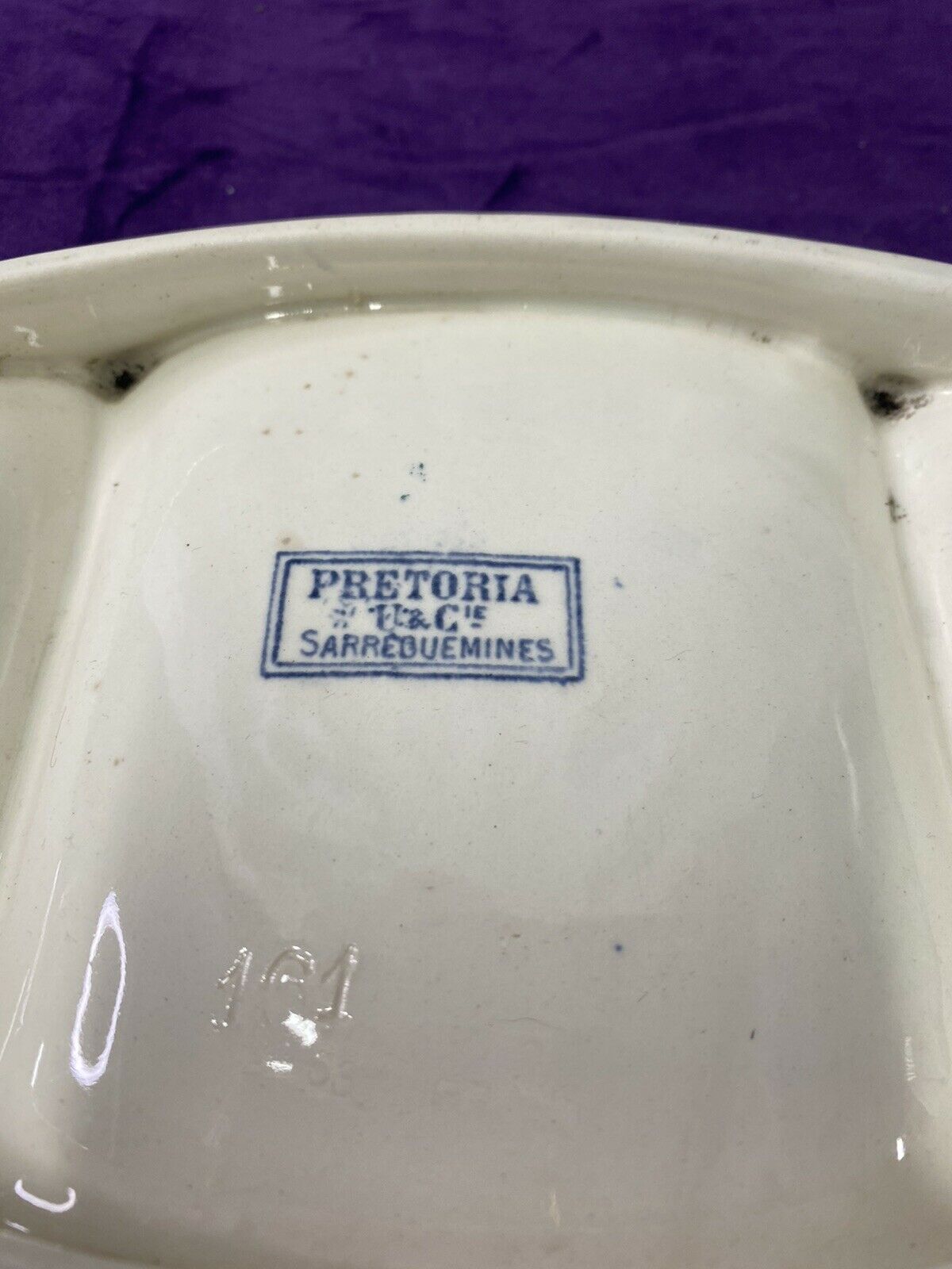 Compartment dish Sarreguemines Pretoria