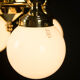 Ar Deco Brass 4-flamming Chandelier, 1920s