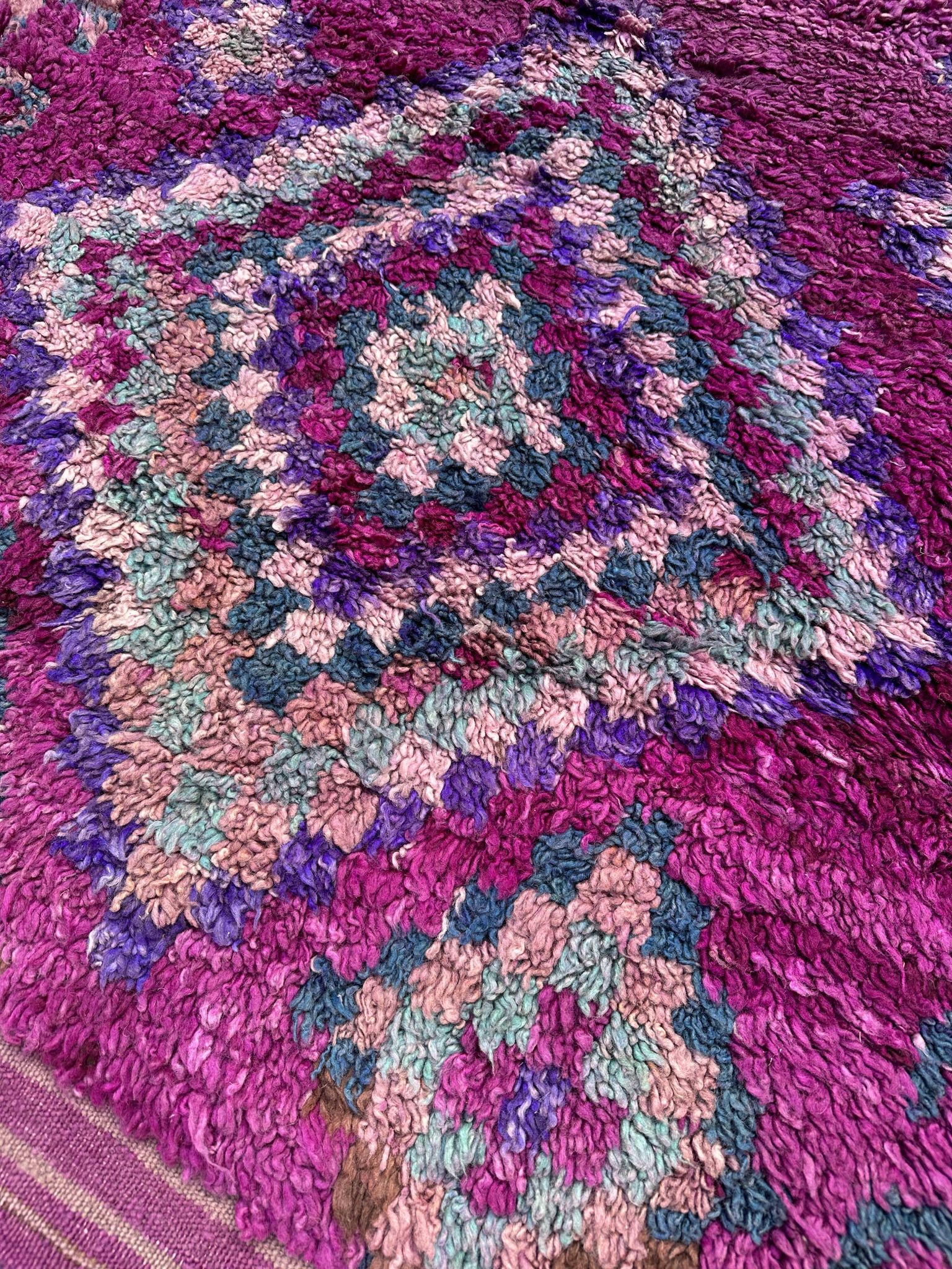 Tapis Marocain violet - 208 x 425 cm