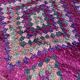 Moroccan purple carpet - 208 x 425 cm