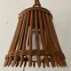 Louis Sognot rattan wall lamp from the 50s and 60s