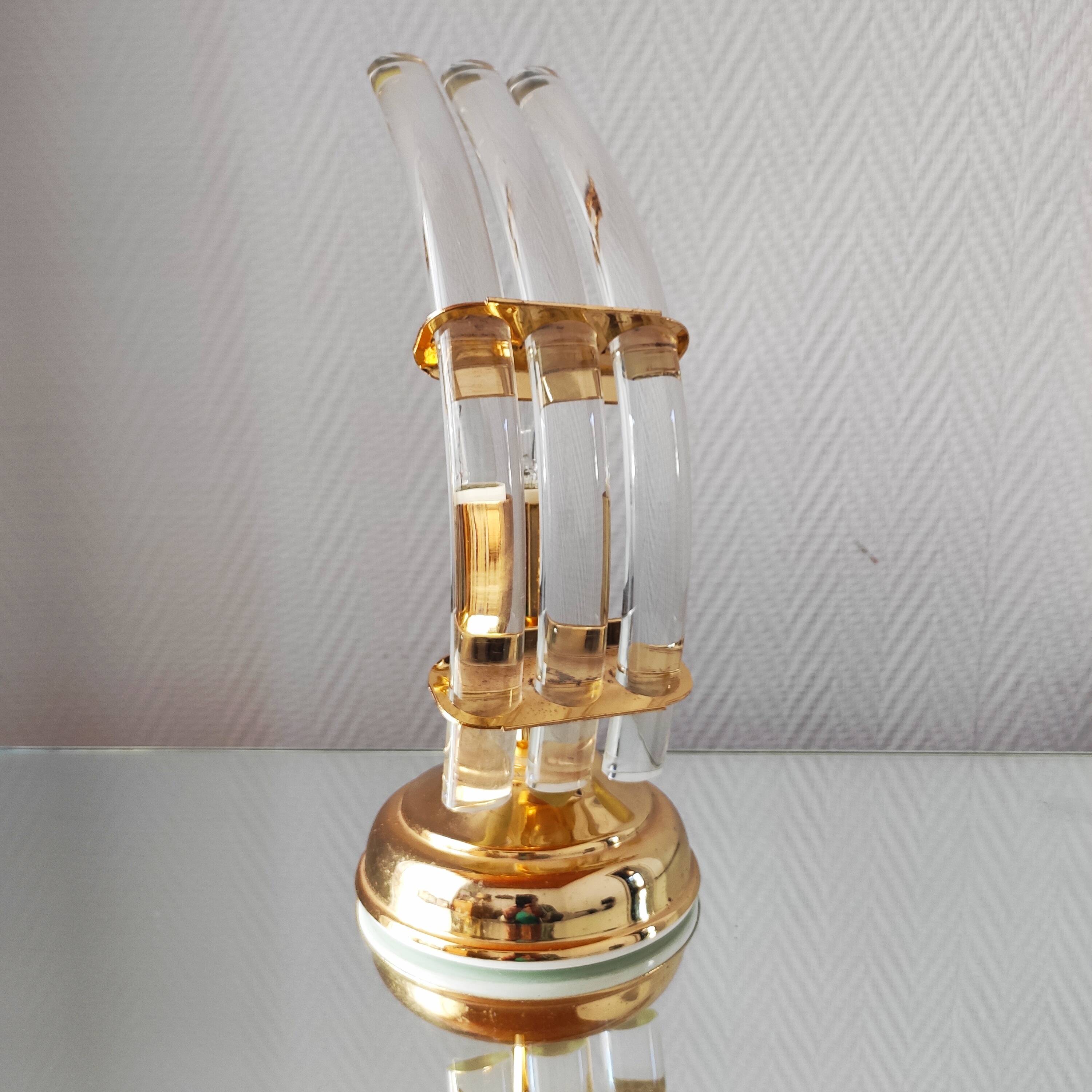 Vintage glass lamp 1970