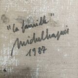 Michel Chapuis, acrylic on expressionist canvas, 1987