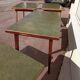 Set of 5 wooden and Formica bistro table