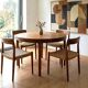 Table Harry Ostergaard ronde extensible teck 1960 estampillée