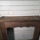 19th-century solid oak fireplace