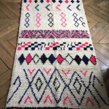 Beni Ouarain rug in pure wool - 112 x 218 cm