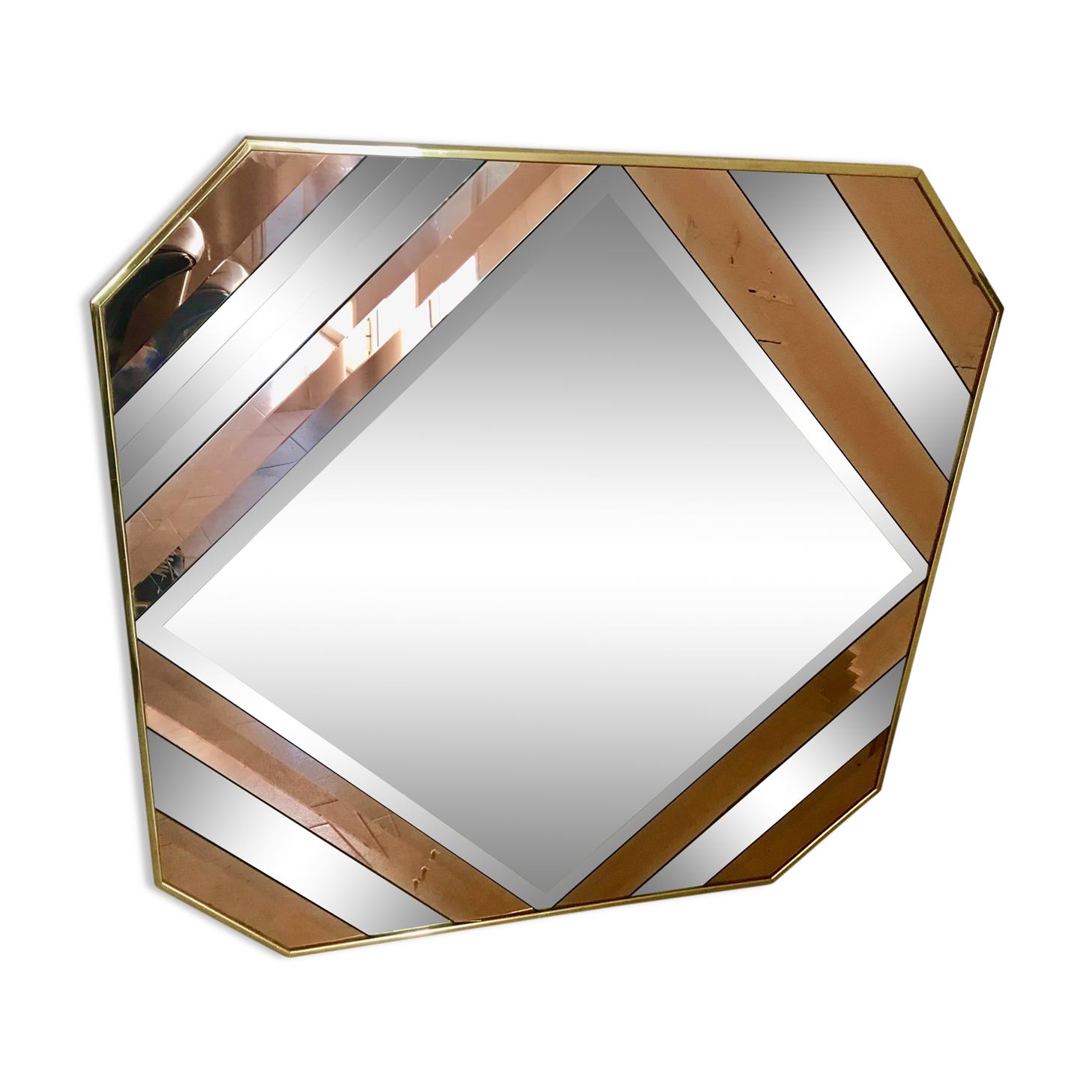 Romeo Rega two-tone mirror 1970