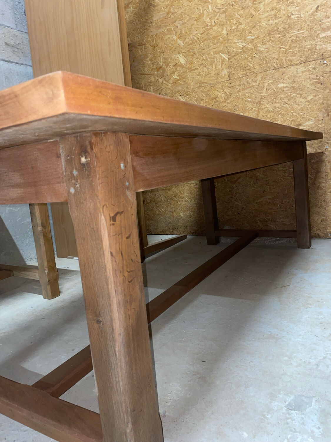 Solid wood table