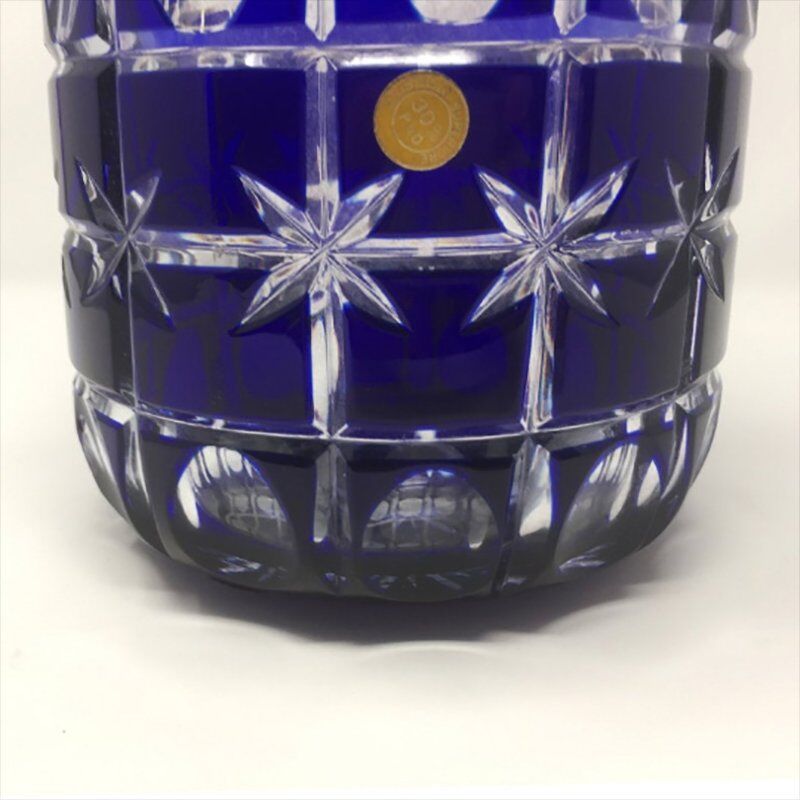 Vintage italian blue vase by Creart, 1960s