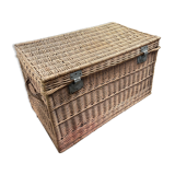 Antique wicker trunk