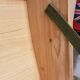 Old curved travel trunk, in pine, stripped 98x60x65