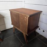 Pair of vintage teak bedside tables from the 60s