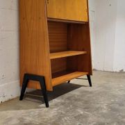 Vintage secretaire with bookcase, 1950s