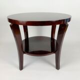 Glazed wooden coffee table in Art Deco style
