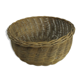 Round wicker basket