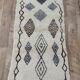 Handcrafted moroccan berber rug 172 x 87 cm