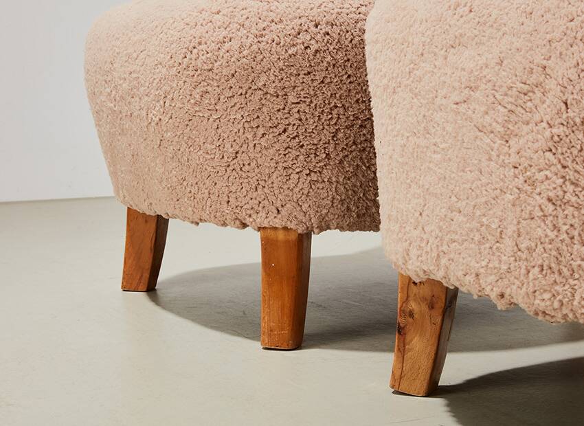 Pair of Swedish Lounge Chairs 1940s