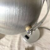 Eye ball lamp space age brushed metal 70s